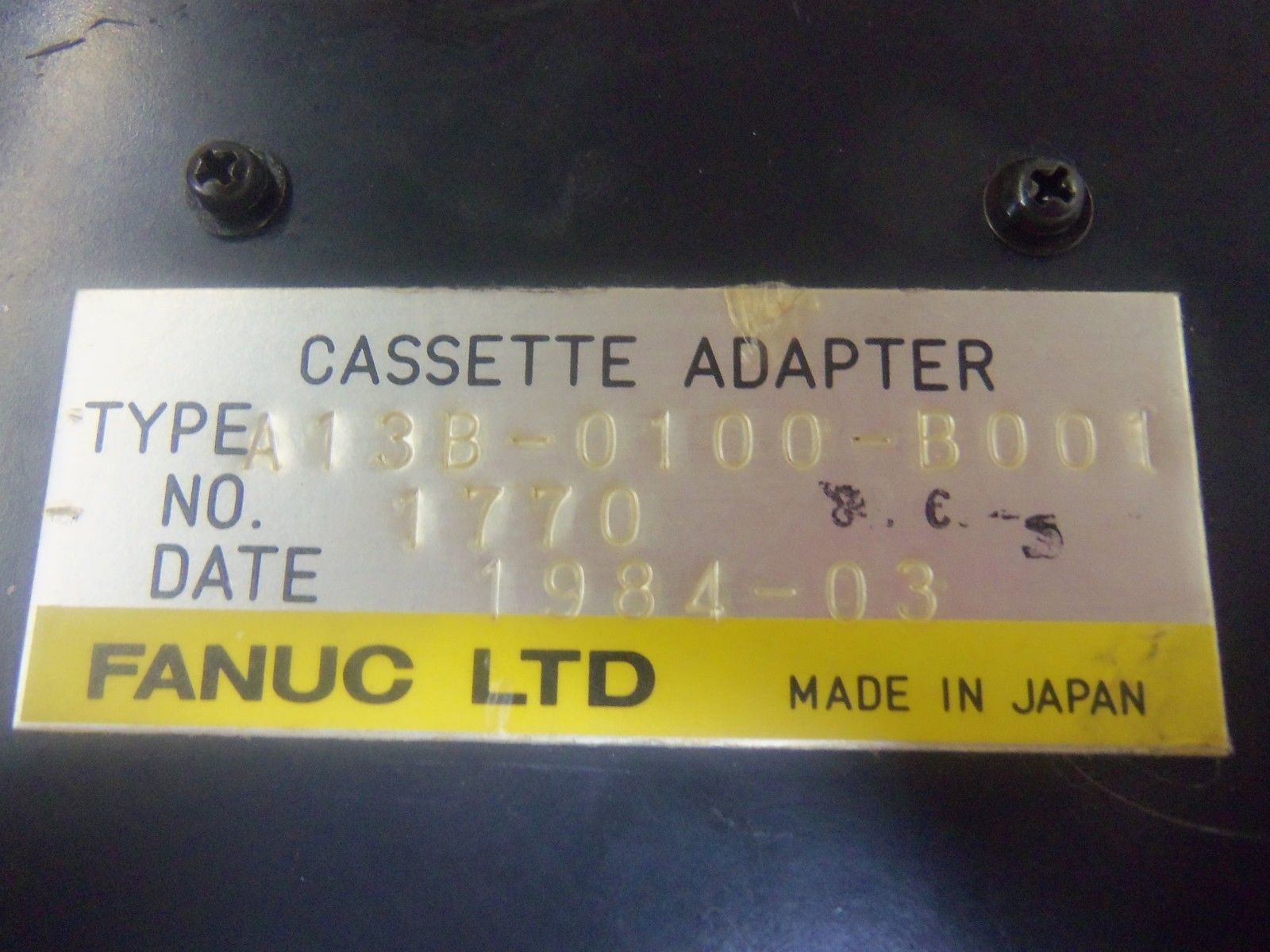 FANUC A13B-0100-B001 CASSETTE ADAPTER UNMP