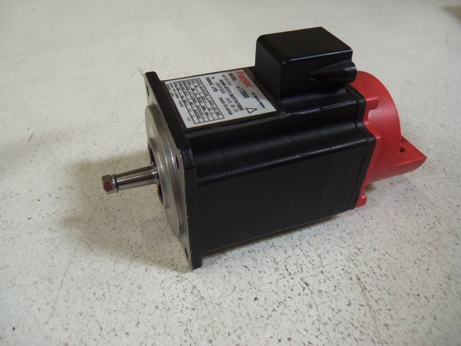 FANUC AC SERVO MOTOR A06B-0371-B077 #7000 UNMP
