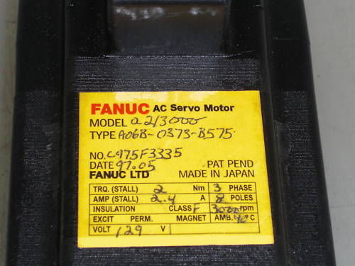 FANUC AC SEVO MOTOR A06B-0373-B575 UNMP