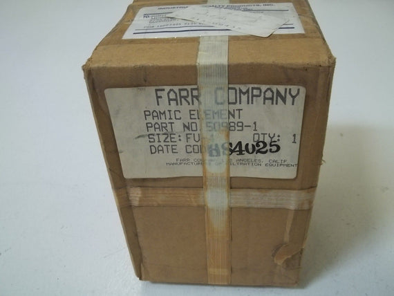 FARR COMPANY 50989-1 FILTER *NEW IN BOX*