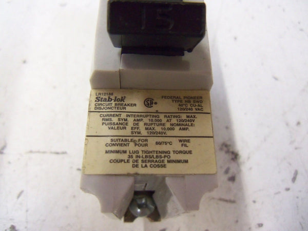 FEDERAL PIONEER CIRCUIT BREAKER NB111015 NSNP