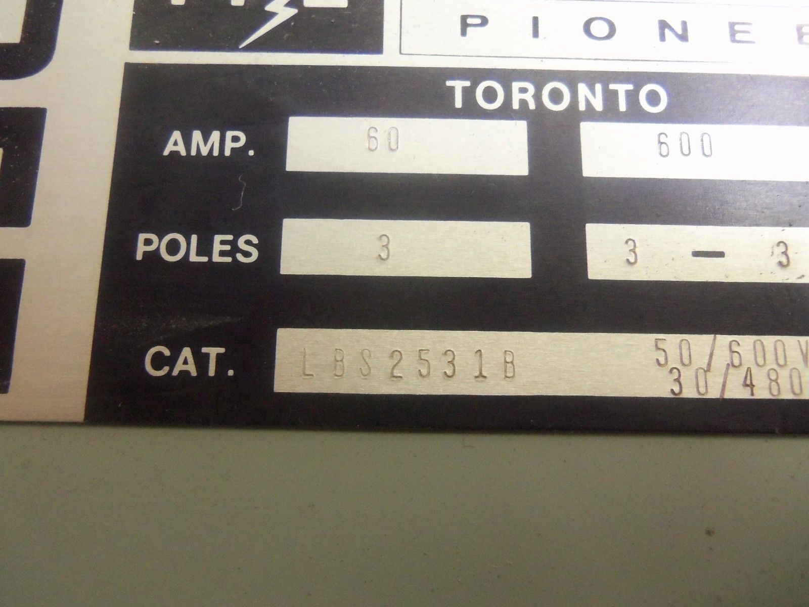 FEDERAL PIONEER LBS2531B NSNP