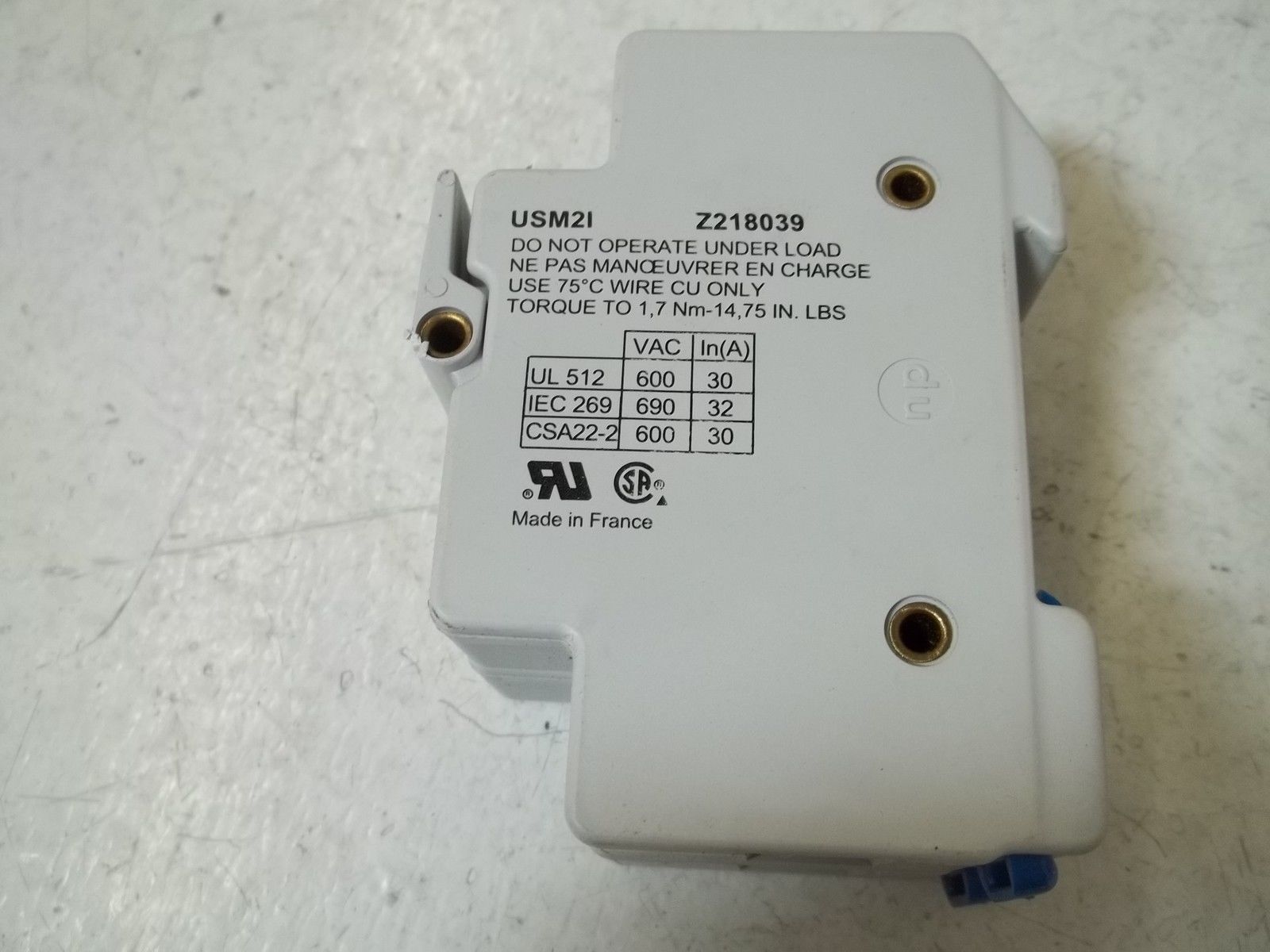 FERRAZ SHAWMUT USM21 FUSE BLOCK UNMP