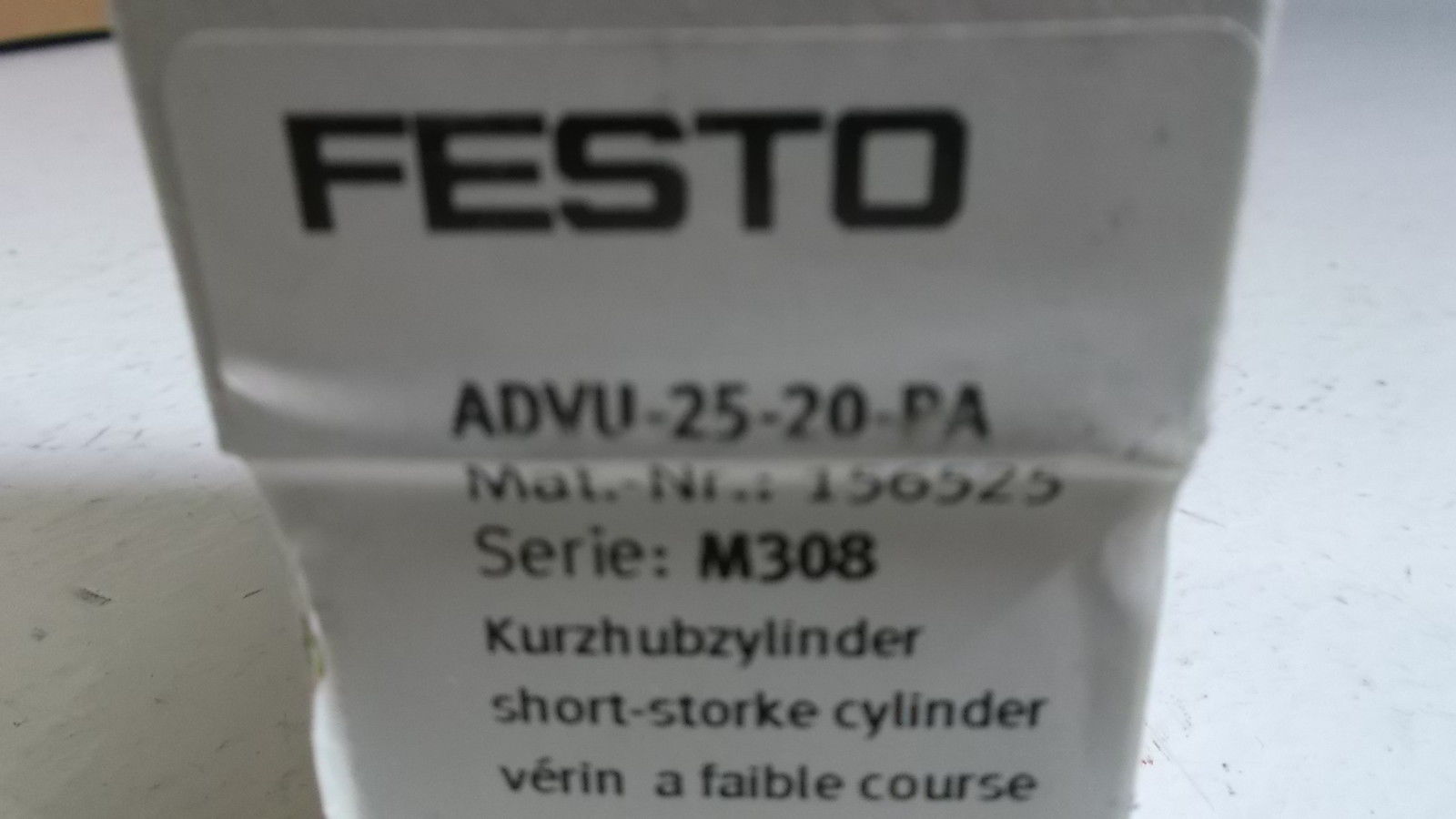 FESTO CYLINDER ADVU-25-20-PA NSMP
