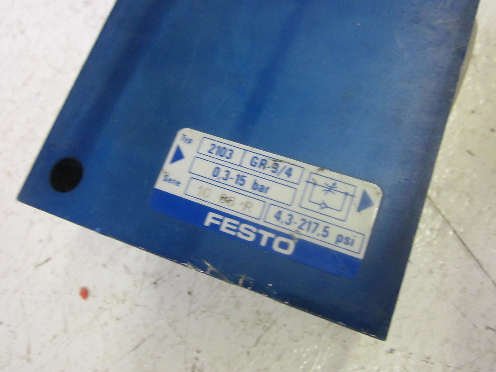 FESTO GR-3/4 FLOW CONTROL VALVE UNMP