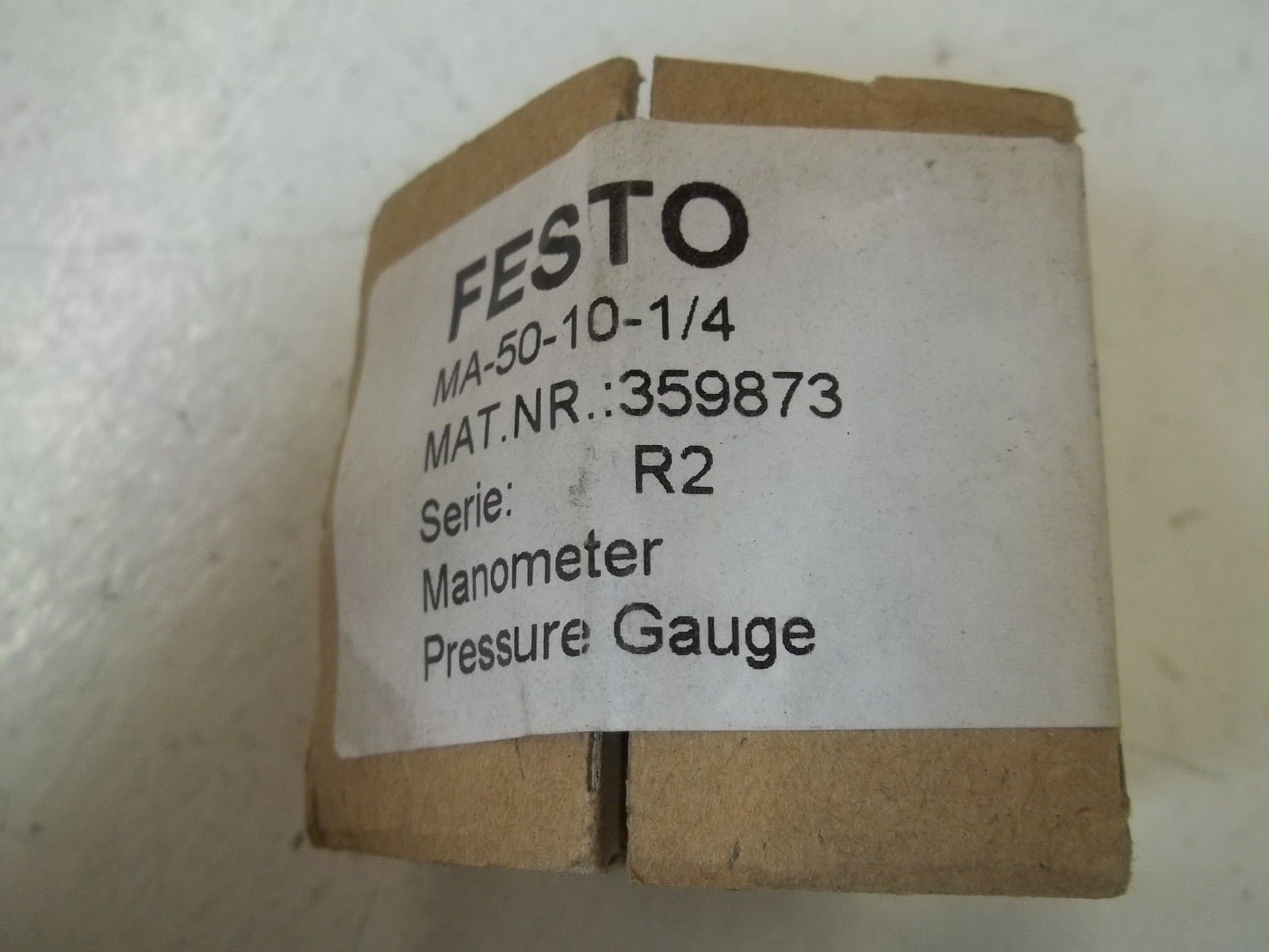 FESTO MA-50-10-1/4 PRESSURE GAUGE  NSMP