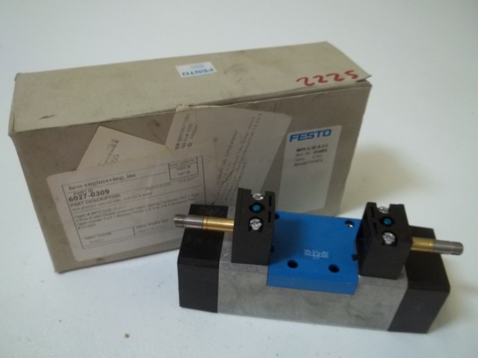 FESTO MFH-5/3E-D-2-C SOLENOID VALVE UNMP