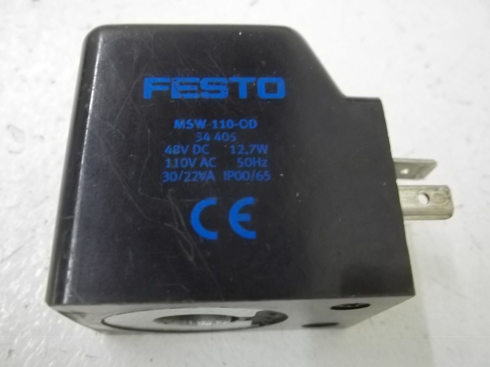 FESTO MSW-110-OD SOLENOID COIL 48V DC 12.7W UNMP