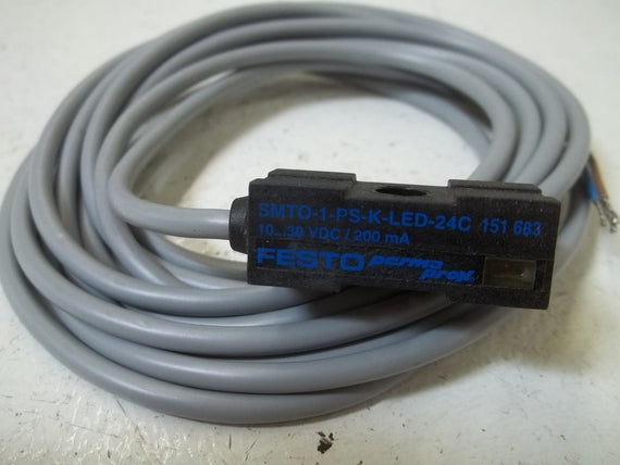 FESTO SMTO-1-PS-K-LED-24C PROXIMITY SWITCH *USED*