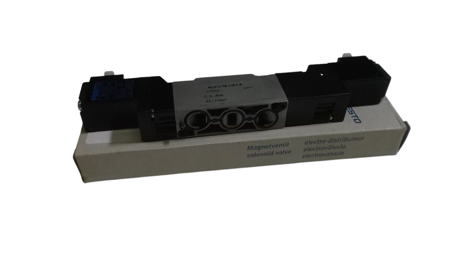 FESTO SOLENOID VALVE MEH-5/3B-118-P-B UNMP