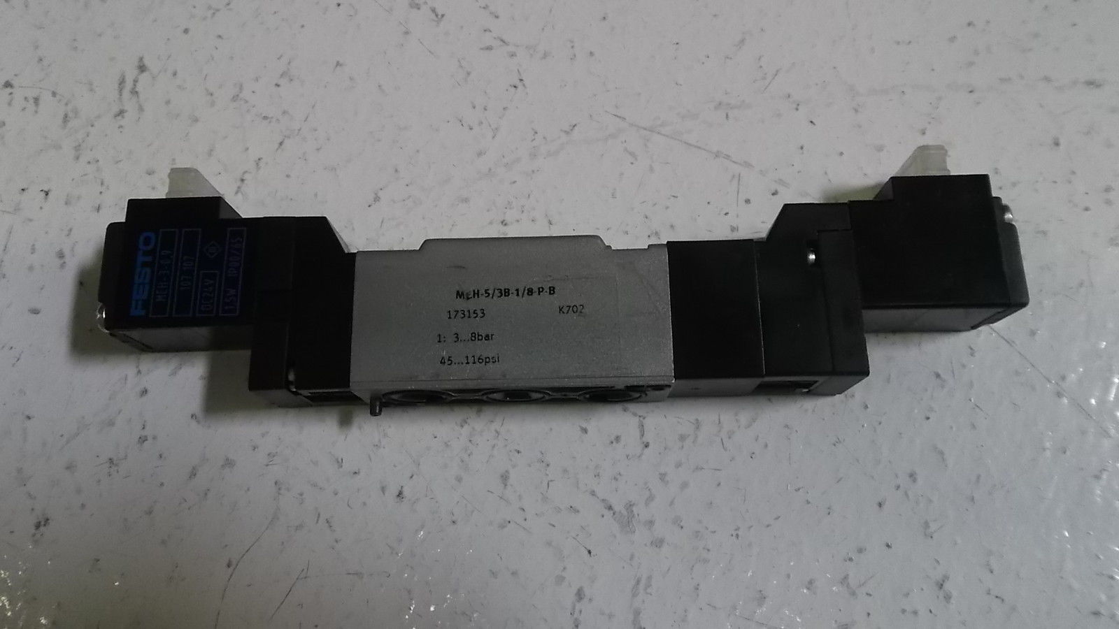 FESTO SOLENOID VALVE MEH-5/3B-118-P-B UNMP