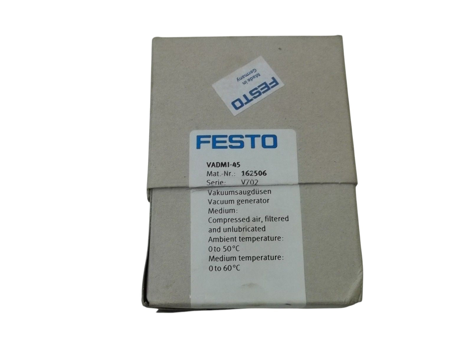 FESTO VADMI-45 VACUUM GENERATOR NSMP