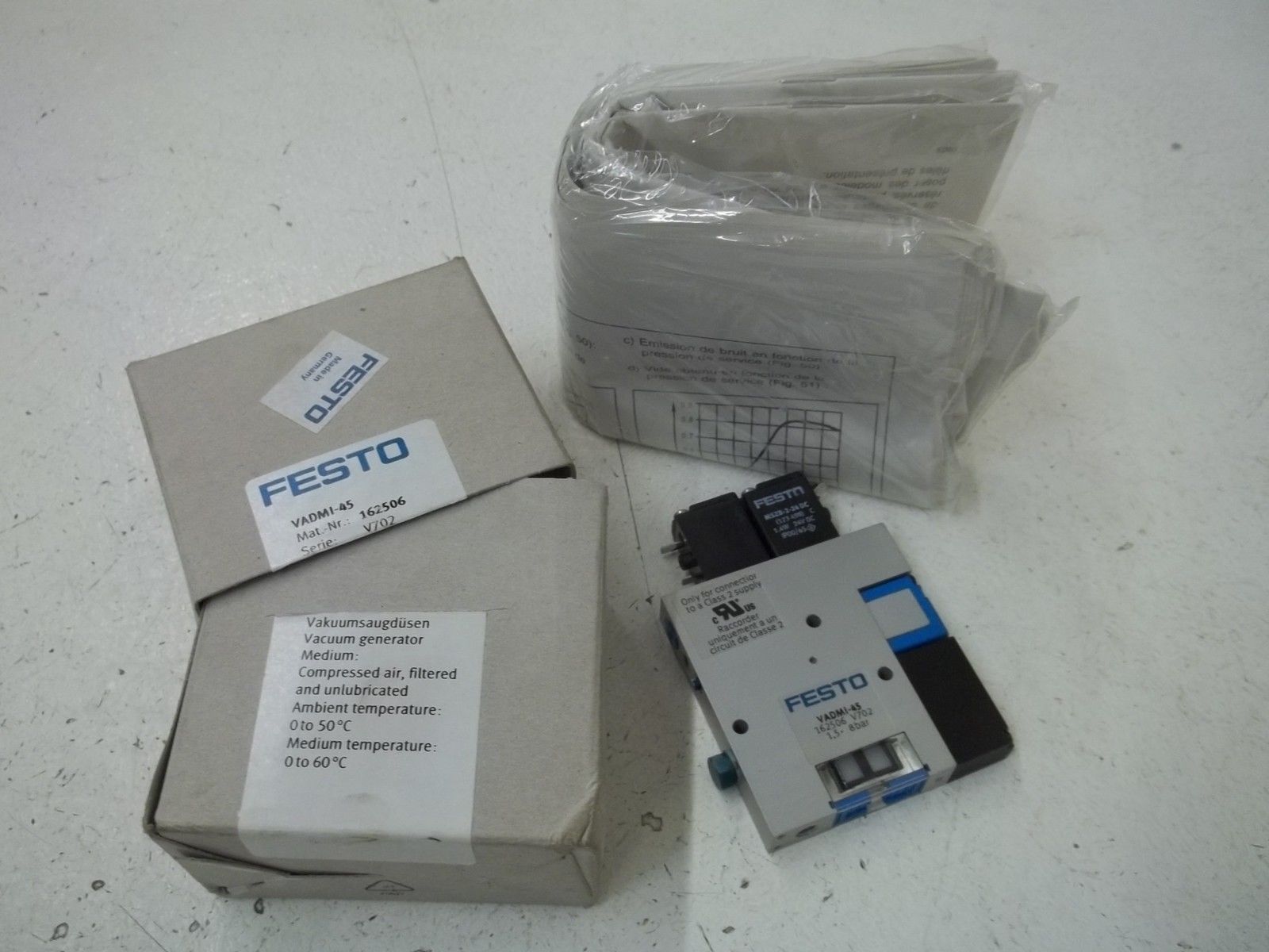 FESTO VADMI-45 VACUUM GENERATOR NSMP