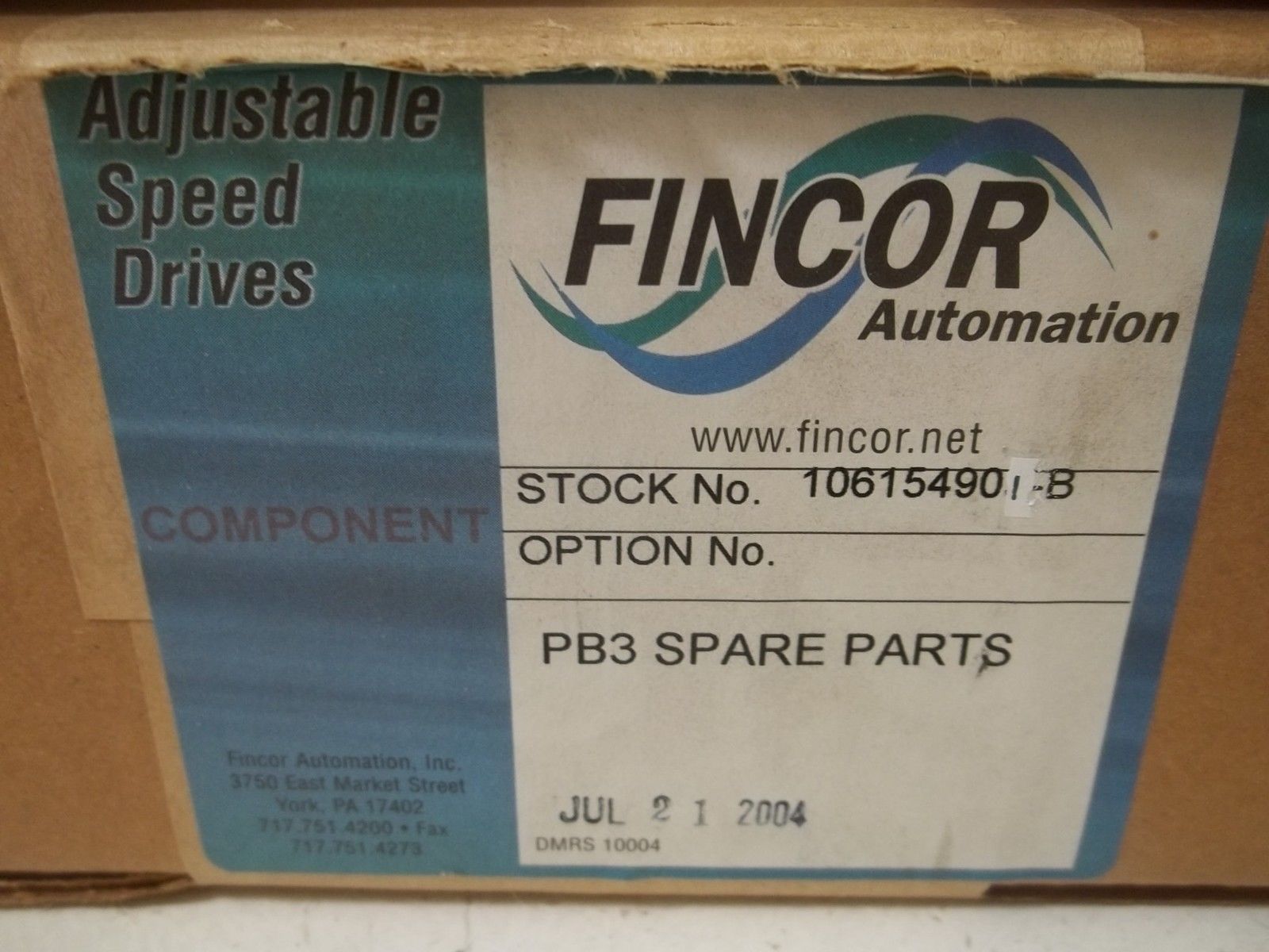 FINCOR 106154901 REV.B  ENCODER FEEDBACK UNMP