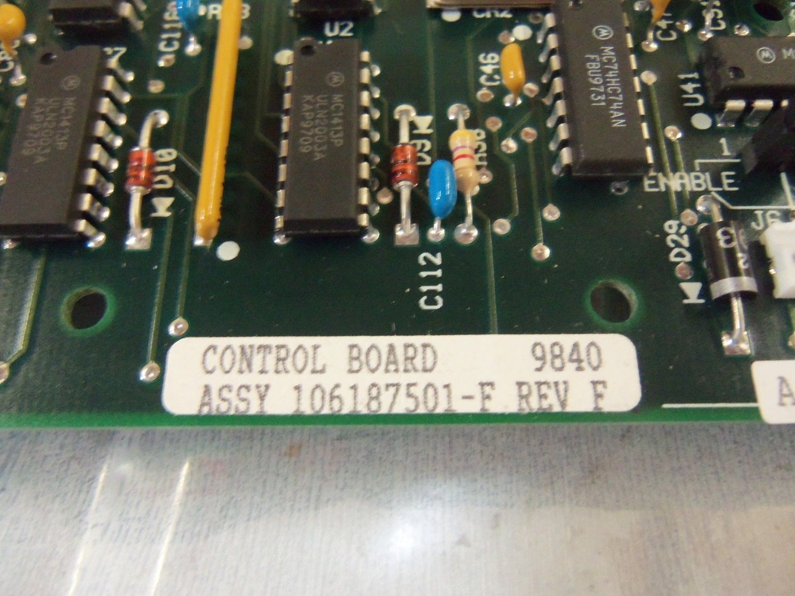 FINCOR 106187501-F CIRCUIT BOARD UNMP