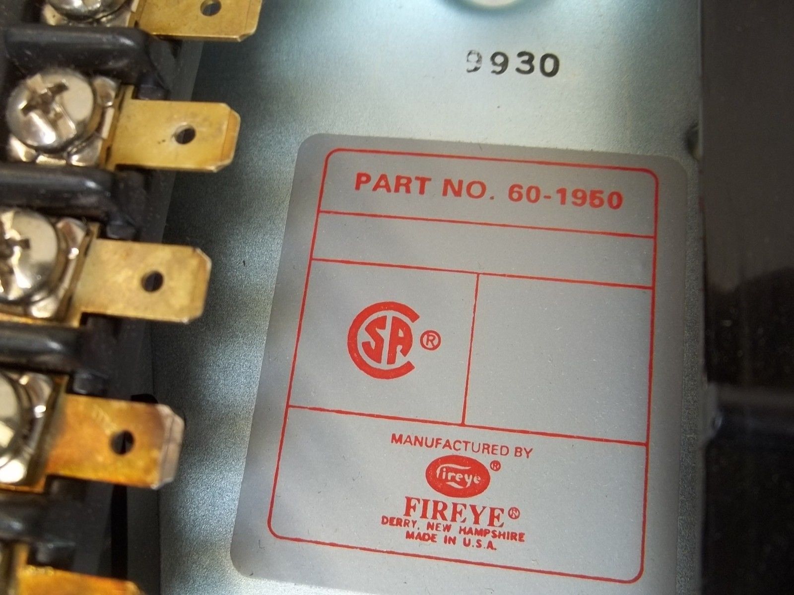 FIREYE 60-1950 E300 UNMP