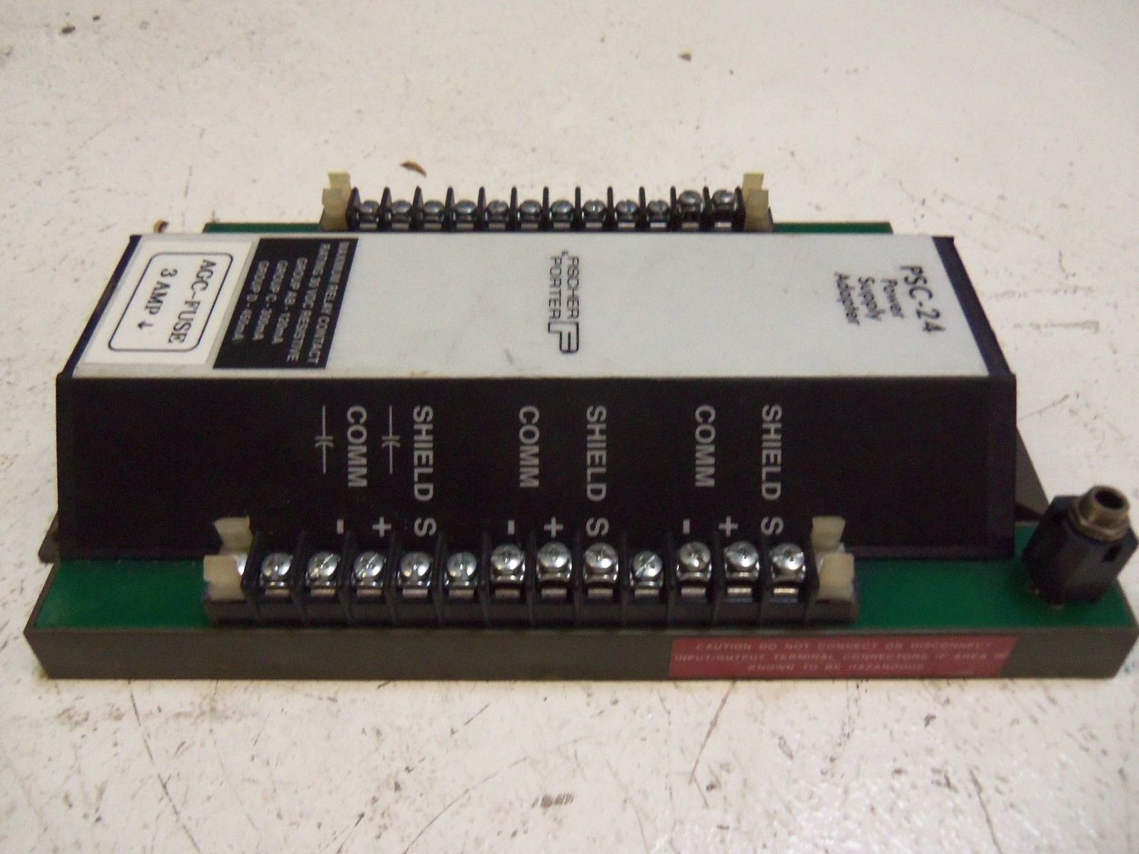 FISCHER PORTER PSC-24 POWER SUPPLY ADAPTER UNMP