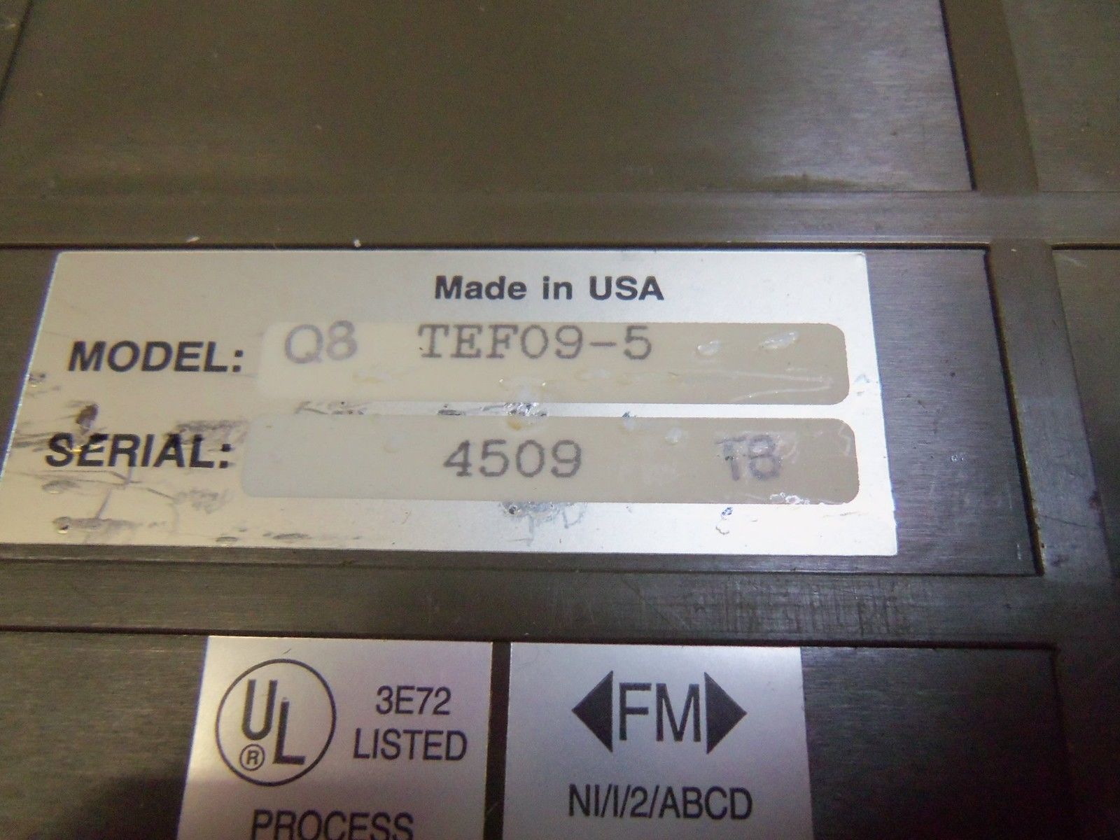 FISCHER PORTER TEF09-5 UNMP