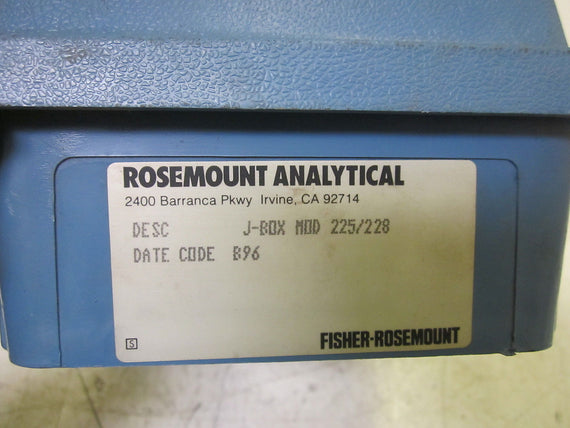 FISHER-ROSEMOUNT DESC J-BOX MOD 225/228 UNMP