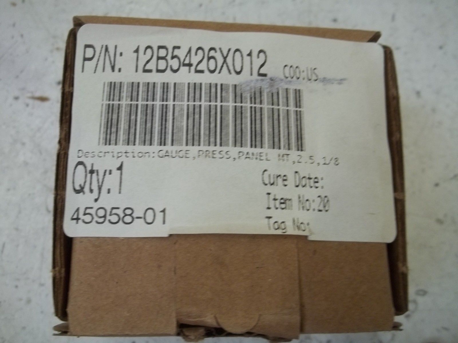 FISHER 12B5426X012 GAUGE 0-30 NSMP