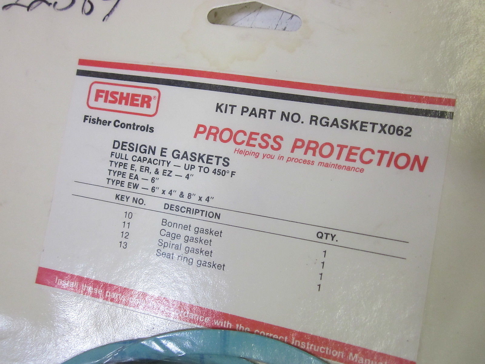 Fisher RGASKET026 DESIGN E GASKETS NSMP