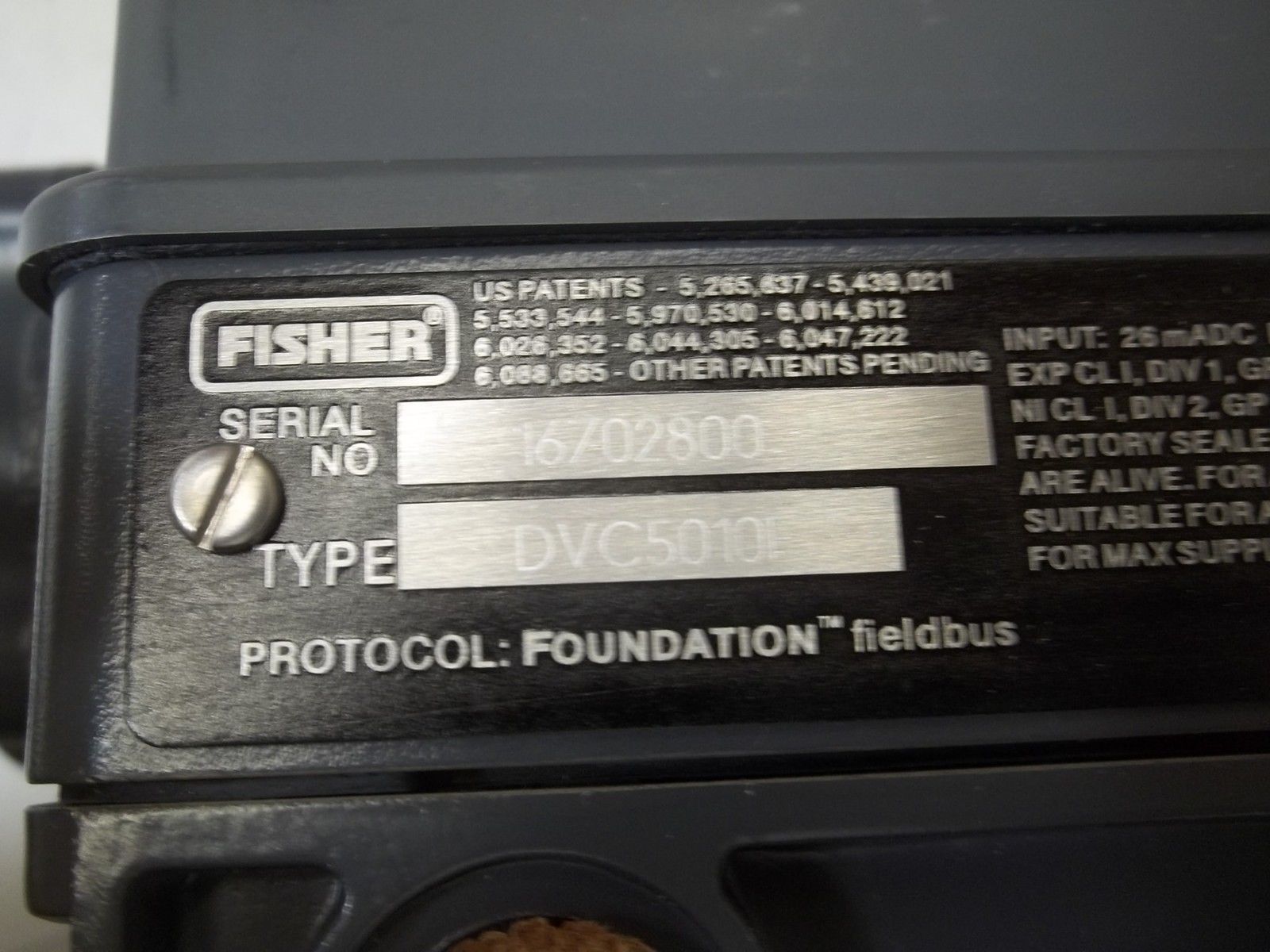 FISHER FSDVC5010F213 DIGITAL VALVE CONTROLLER DVC5101F213 NSMP