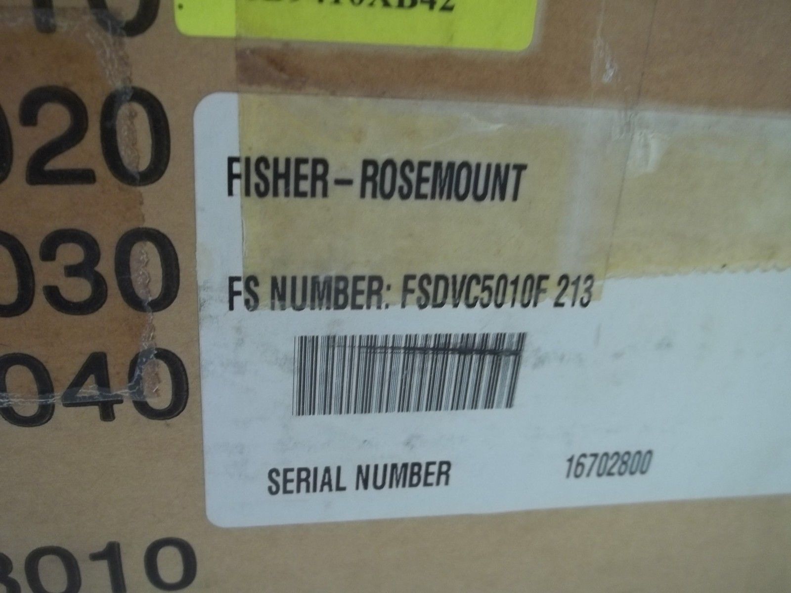 FISHER FSDVC5010F213 DIGITAL VALVE CONTROLLER DVC5101F213 NSMP