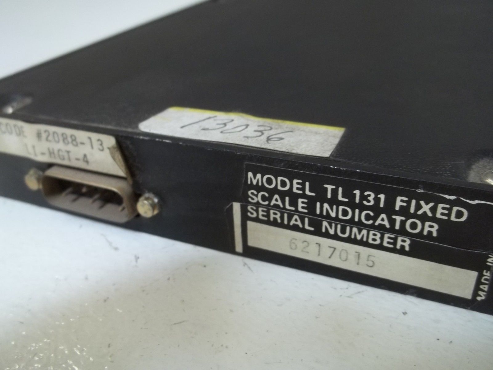 FISHER MODEL TL131 FIXED SCALE INDICATOR UNMP