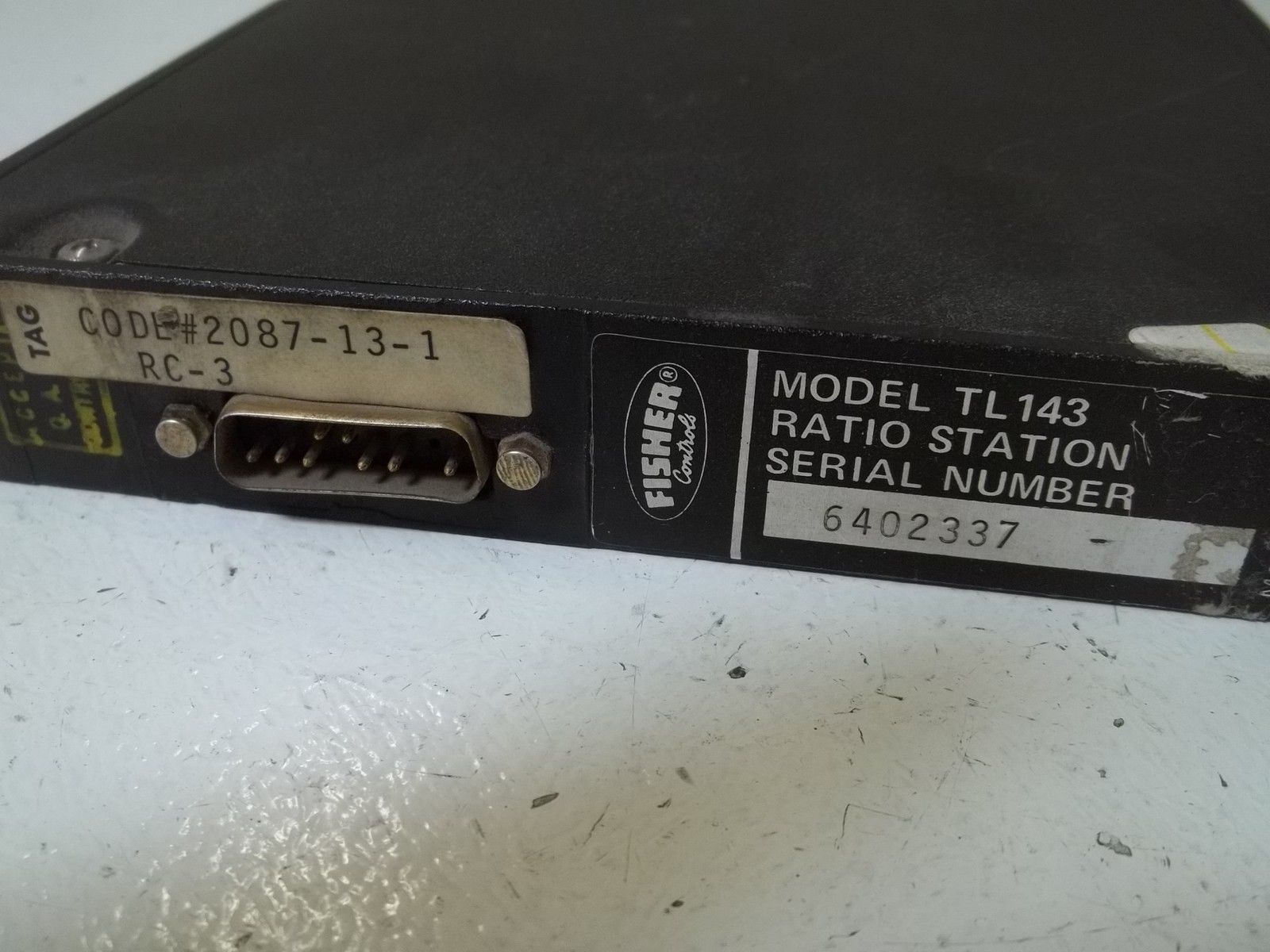 FISHER MODEL TL143 CONTROLLER  RATION STATION UNMP