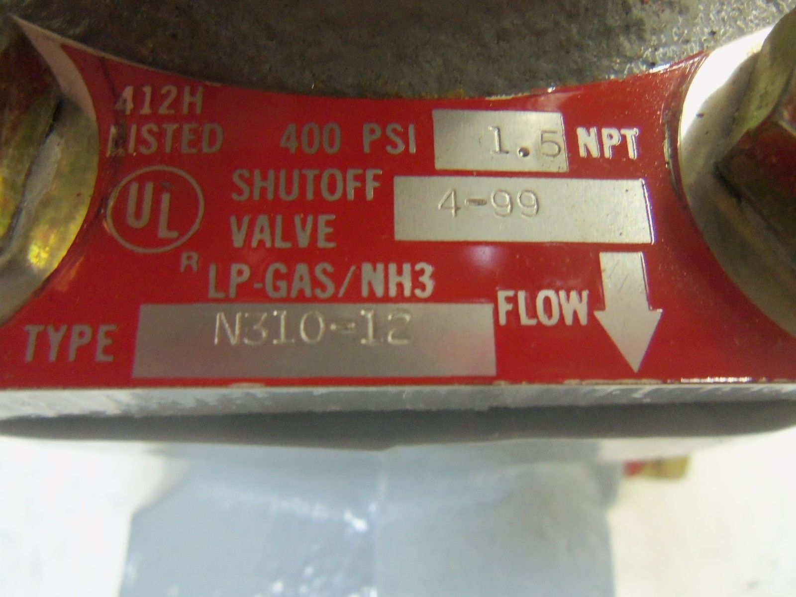 FISHER N310-12 VALVE 1 3/4" UNMP