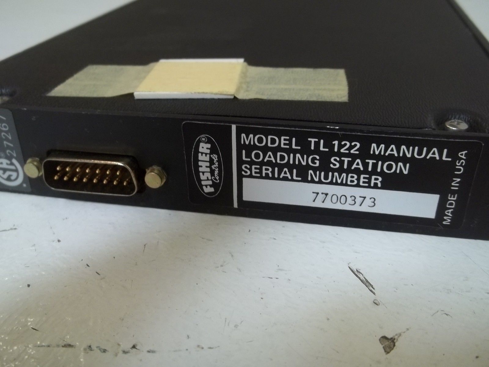 FISHER TL122 MANUAL LOADING STATION UNMP