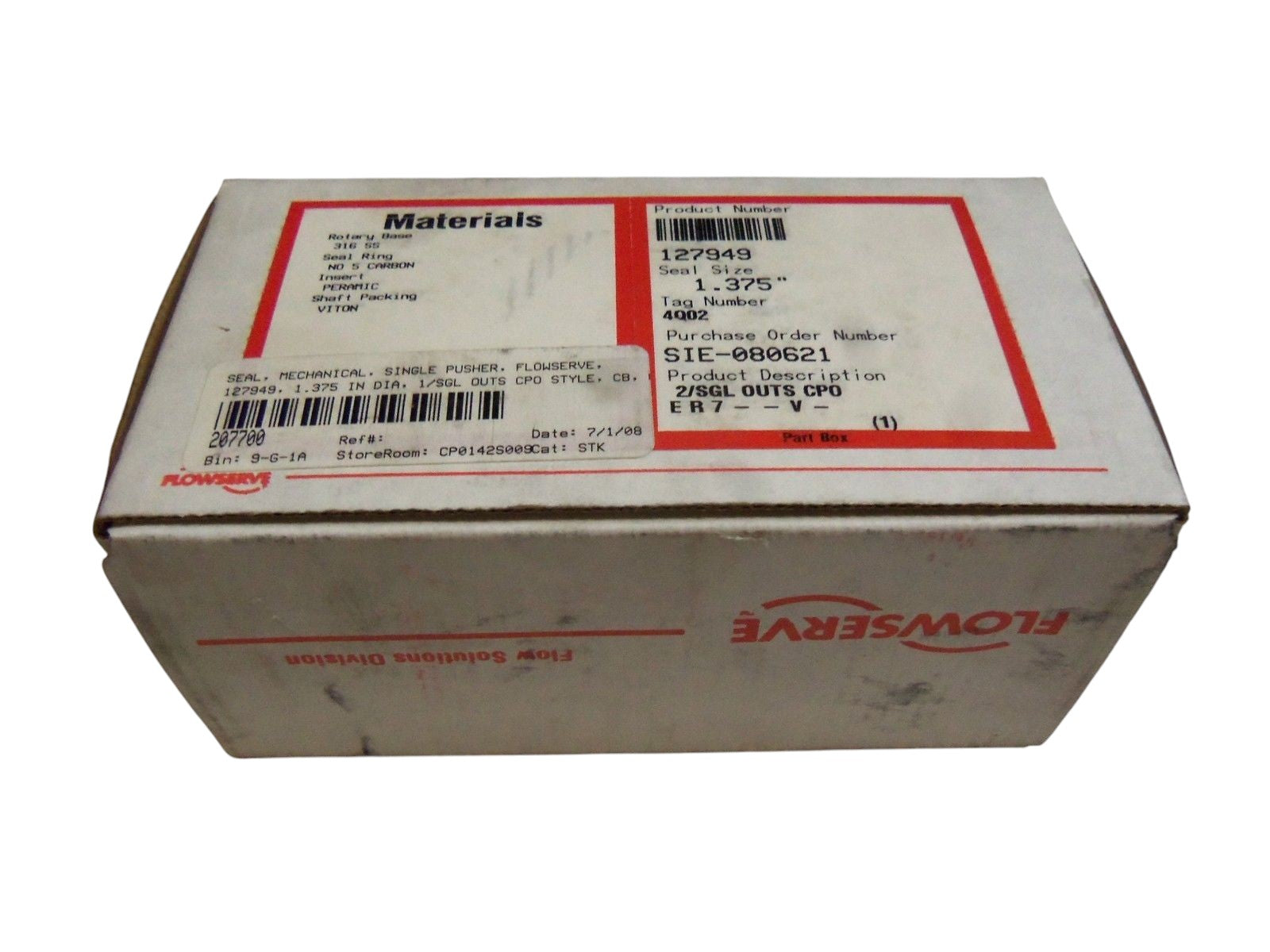 FLOWSERVE 127949 SEAL 4Q02 NSMP