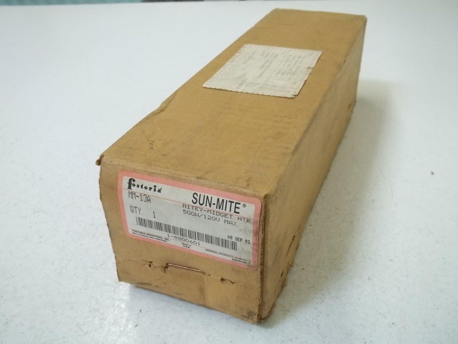 FOSTORIA INDUSTRIAL, INC.  MM-13A INFRARED HEATER *NEW IN BOX*