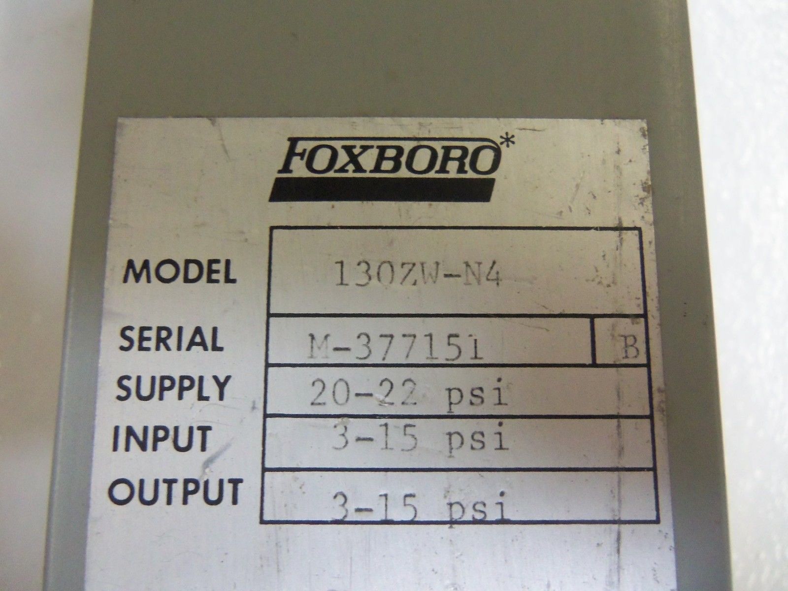 FOXBORO 130ZW-N4 CONTROLLER UNMP