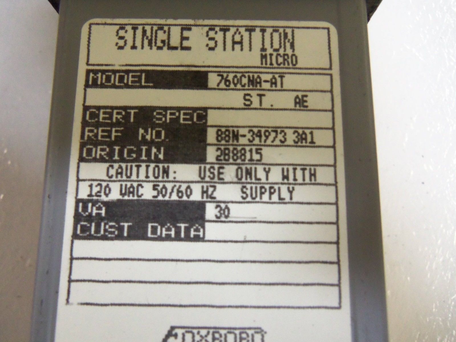 FOXBORO 760CNA-AT MICRO CONTROLLER UNMP