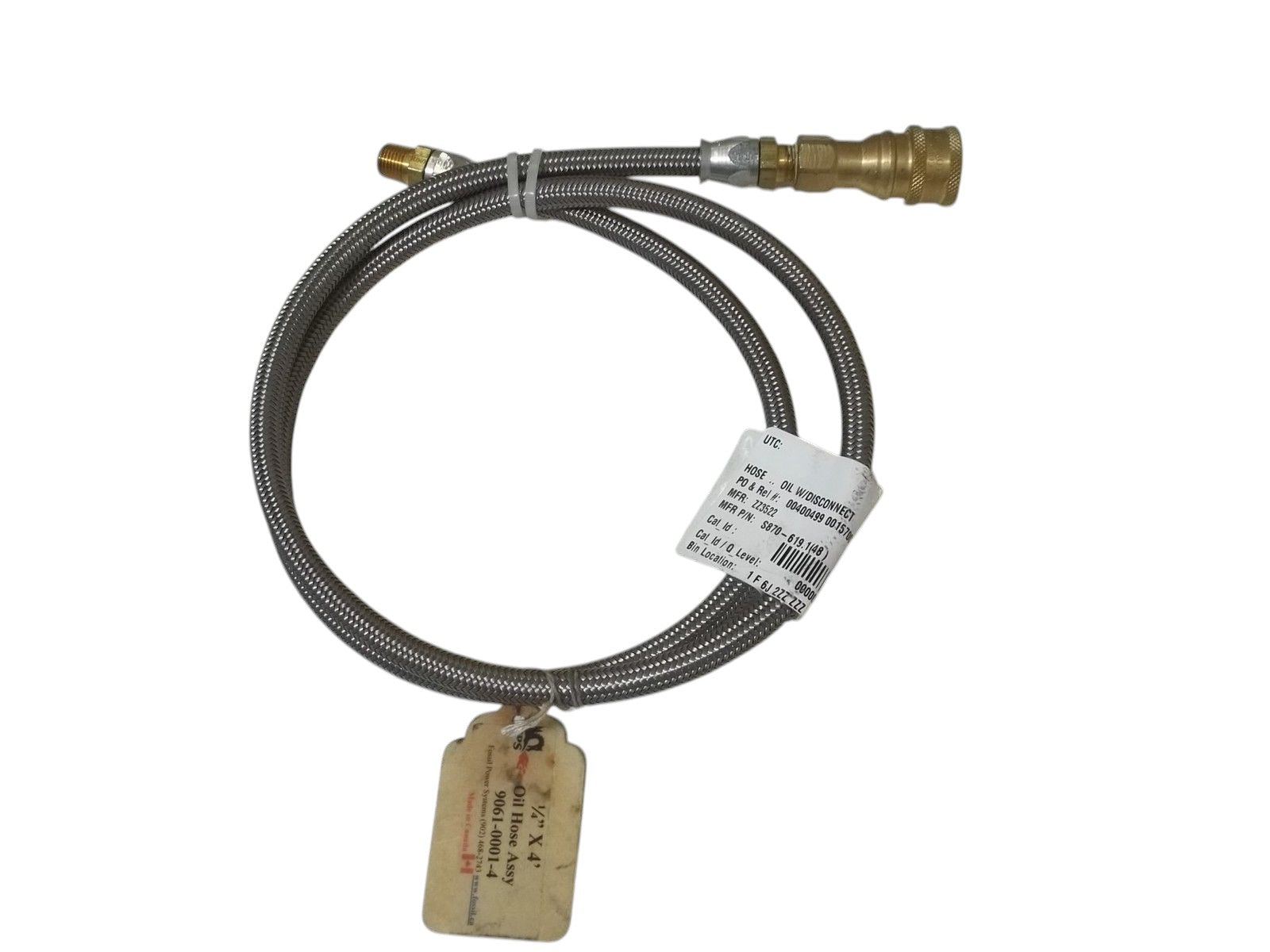 FPS 9061-0001-4 OIL HOSE ASSY. UNMP