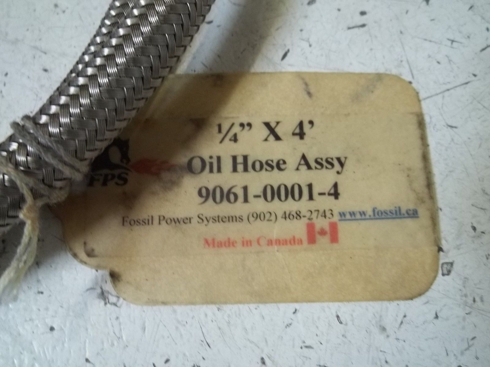 FPS 9061-0001-4 OIL HOSE ASSY. UNMP