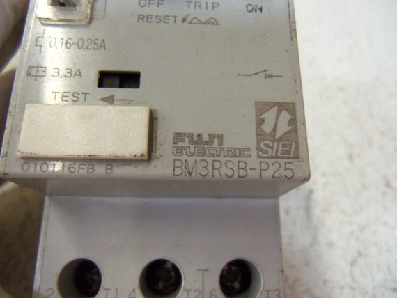 FUJI ELECTRIC MOTOR STARTER  BM3RSB-P25 *USED*