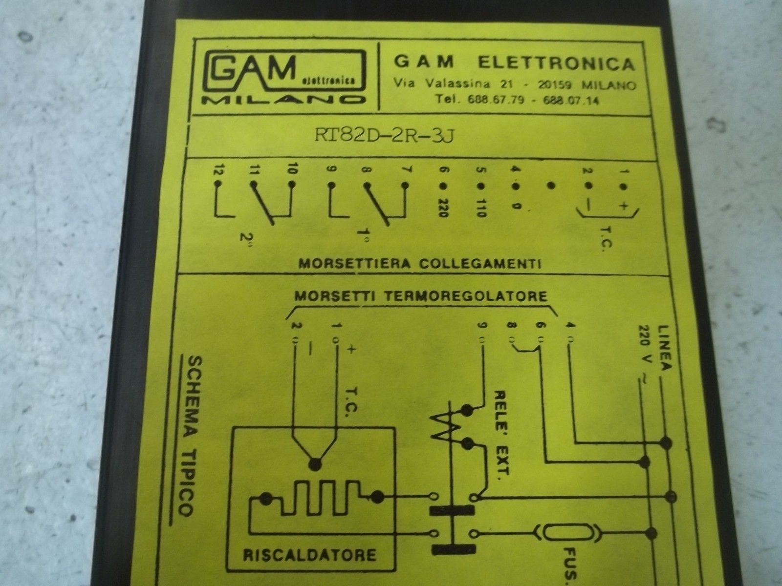 GAM RT82D-2R-3J NSMP