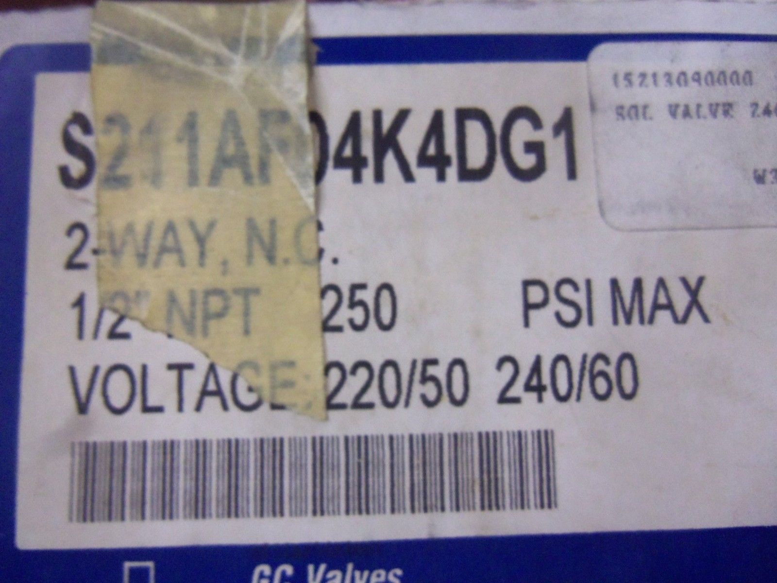 GC VALVE S211AF04K4DG1 *NEW*