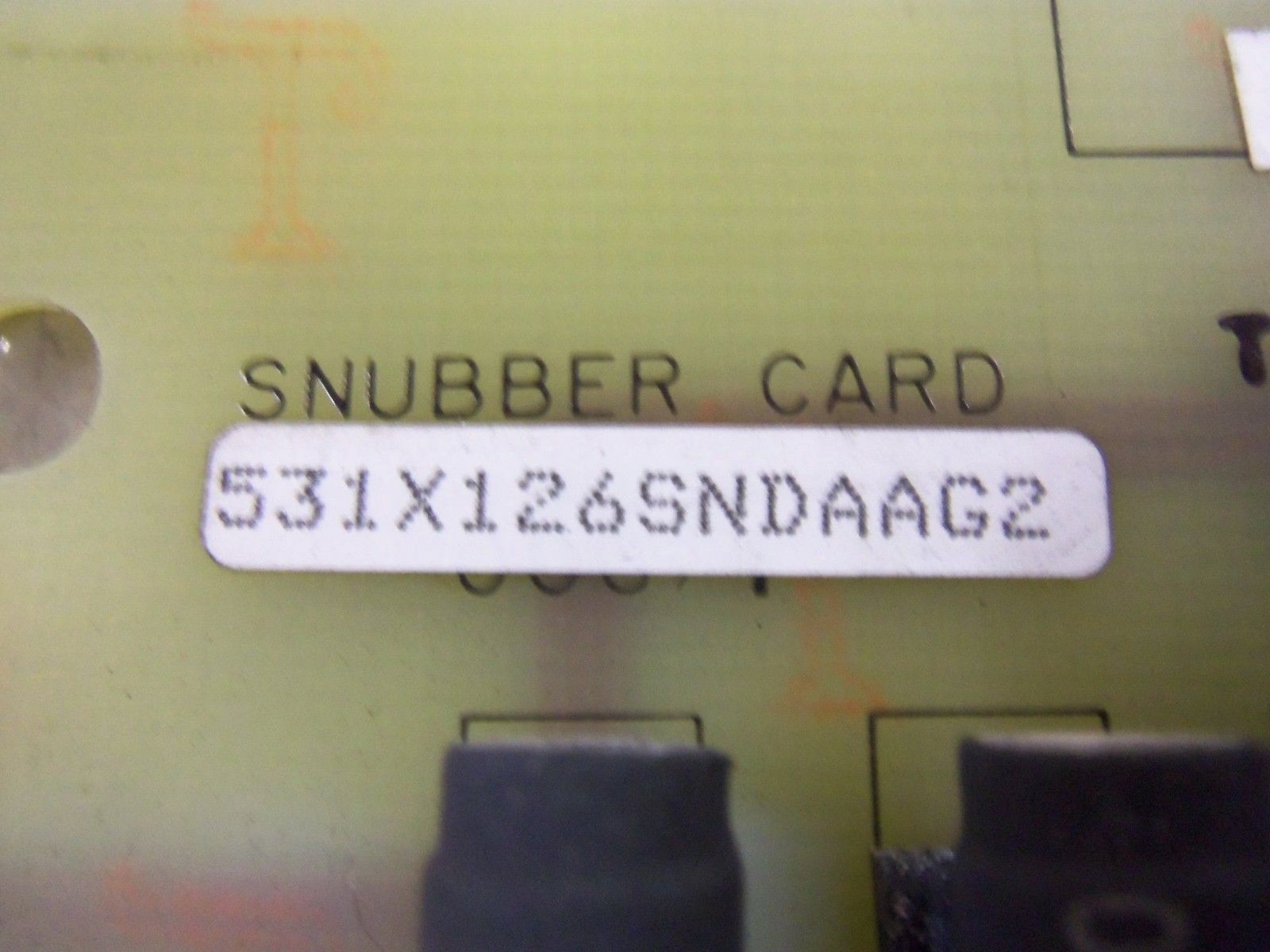GE FANUC 531X126NDAAG2 SNUBBER CARD UNMP