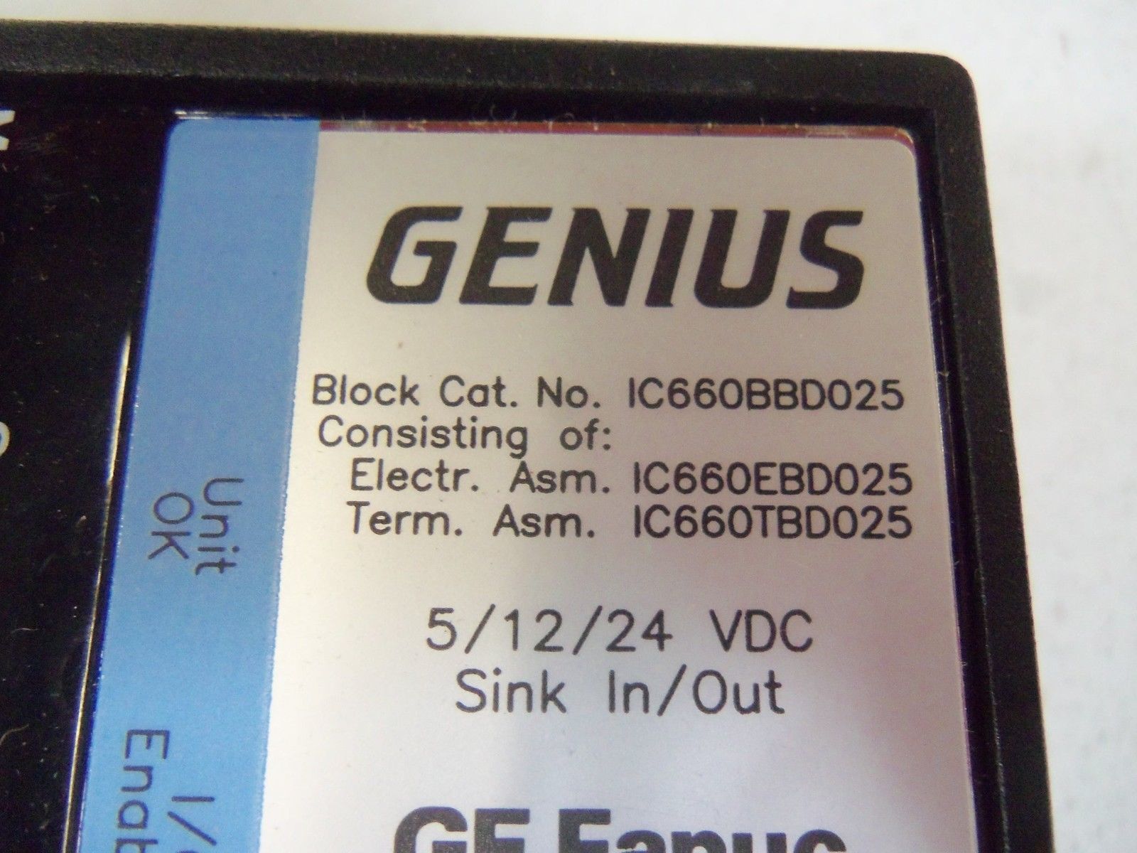 GE FANUC BLOCK  IC660BBD025   NSNP