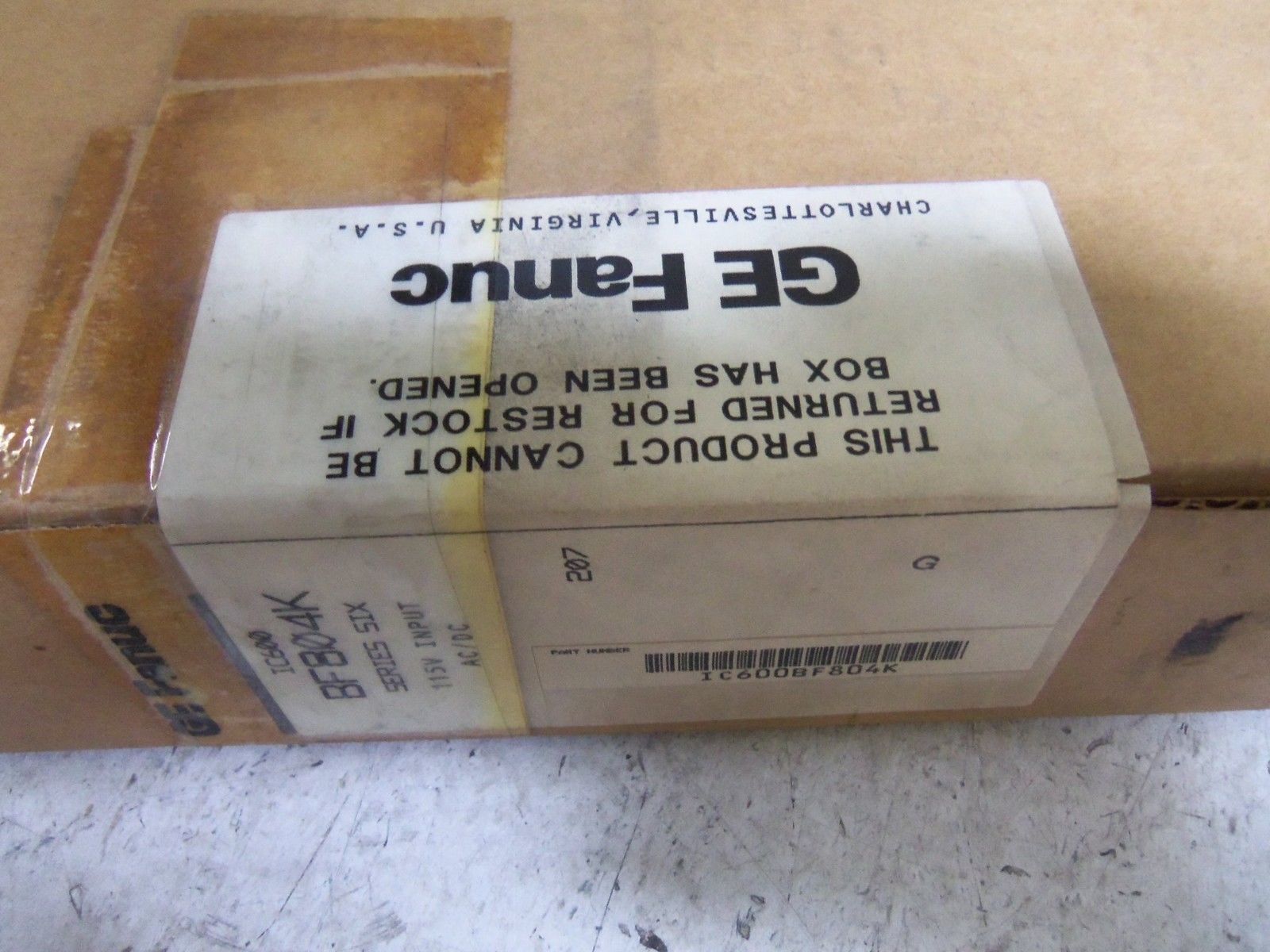 GE FANUC IC600BF804K INPUT MODULE NSFS