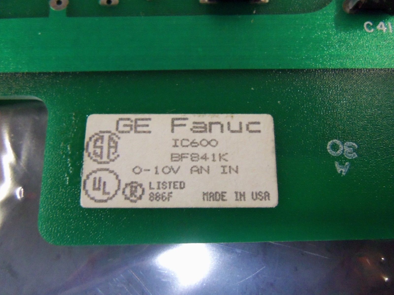 GE FANUC IC600BF841K INPUT MODULE ANALOG UNMP
