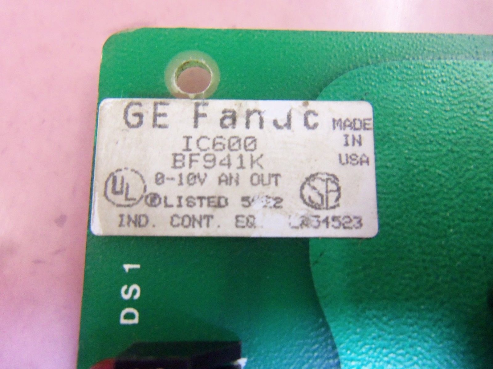GE FANUC IC600BF941K ANALOG OUTPUT MODULE UNMP