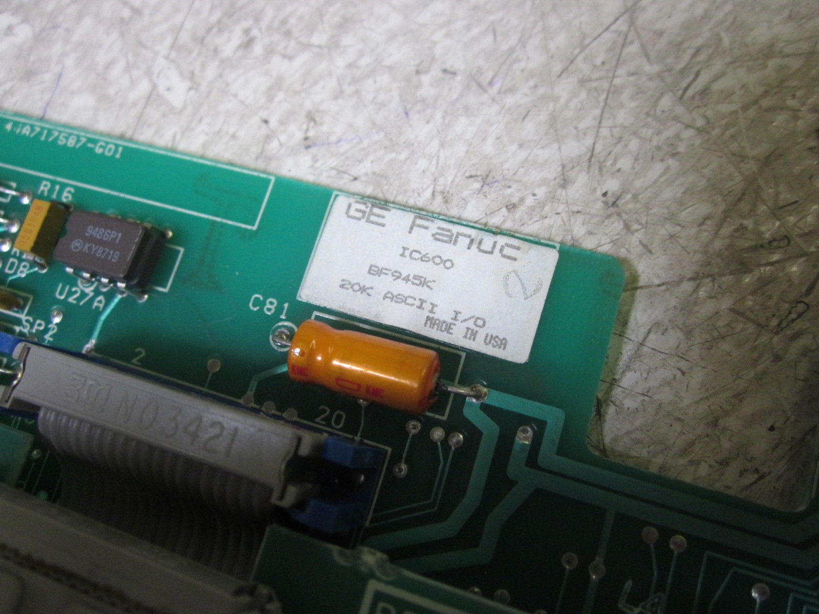 GE FANUC IC600BF945K ASCII I/O COMMUNICATIONS MODULE UNMP