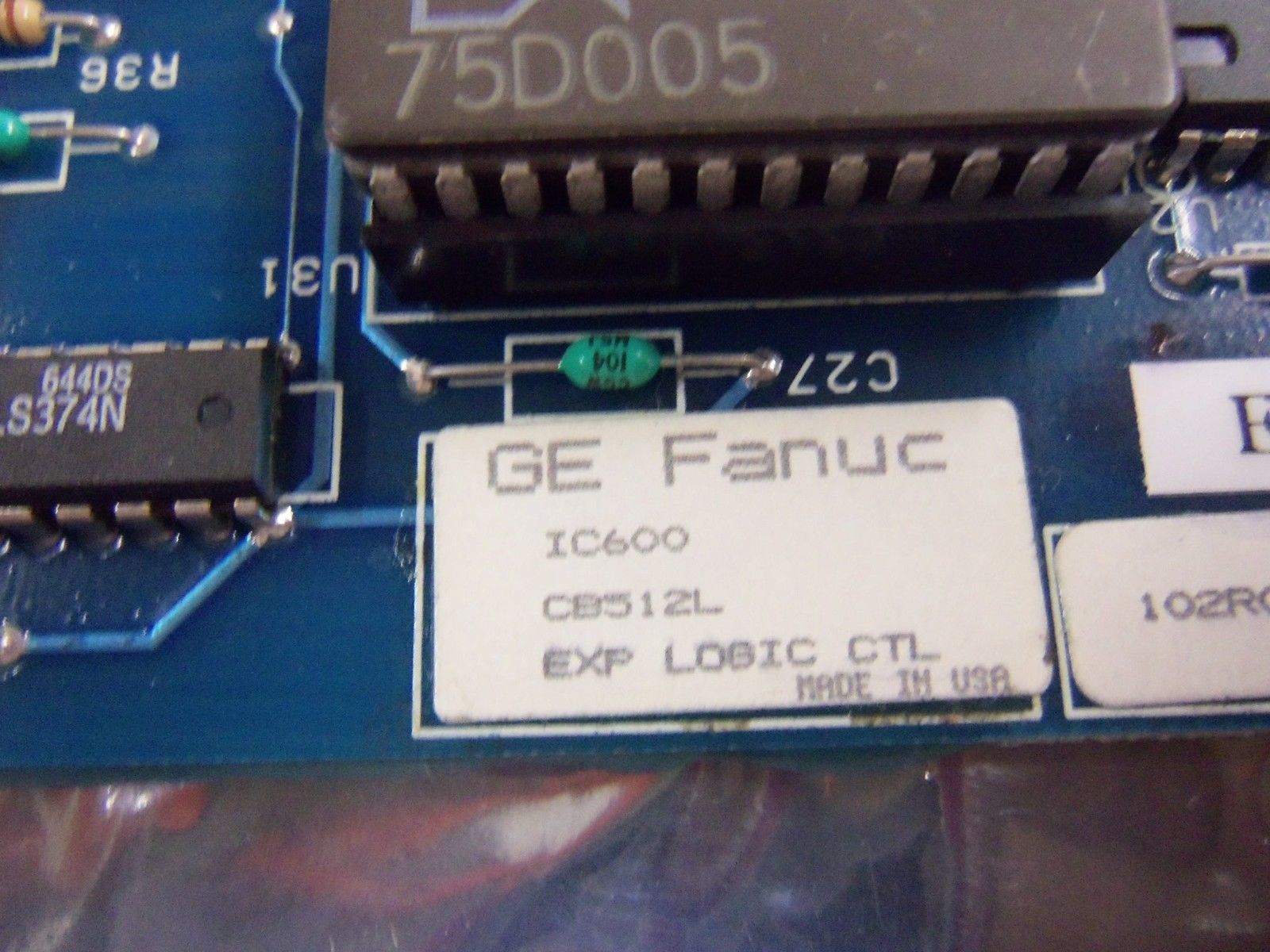 GE FANUC IC600CB512L LOGIC CONTROL CARD UNMP