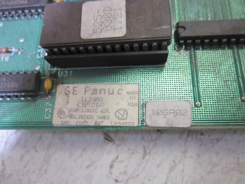 GE FANUC IC600CB526R EXP. LOGIC CONTROL BOARD UNMP