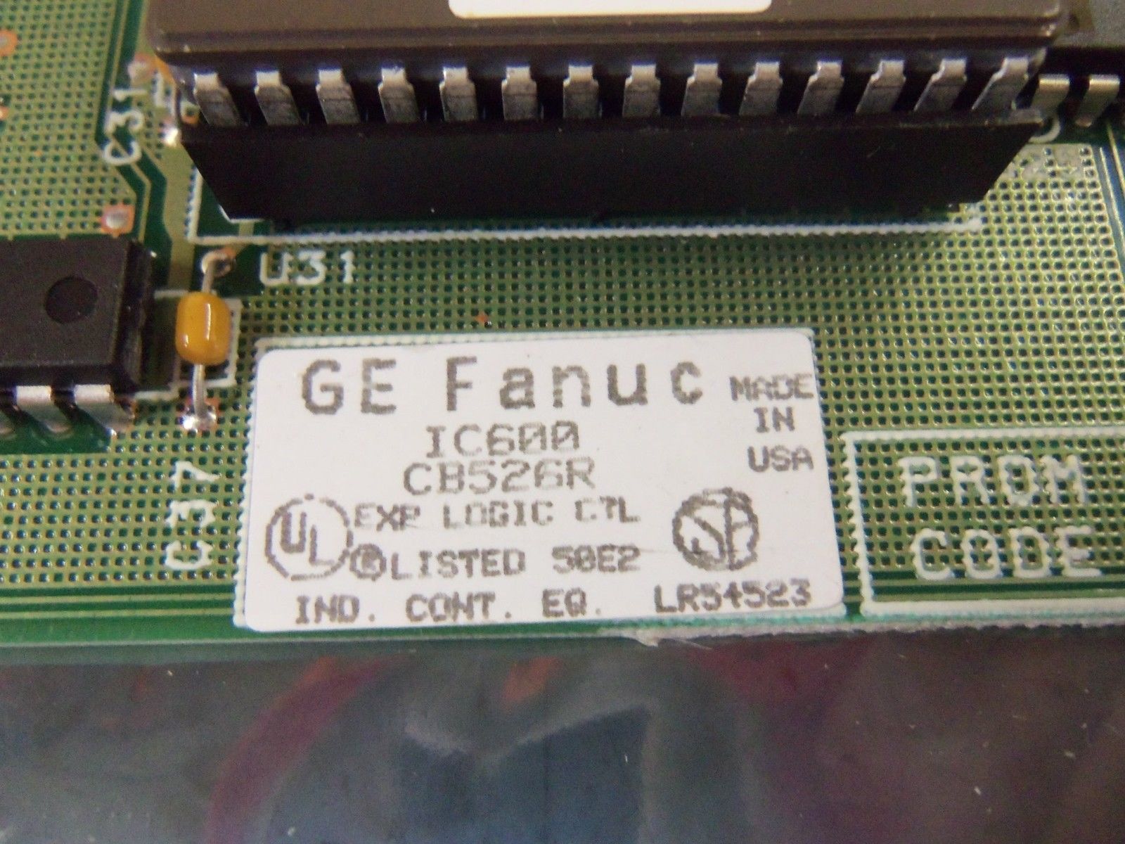 GE FANUC IC600CB526R EXPANDED LOGIC CONTROL MODULE NSMP
