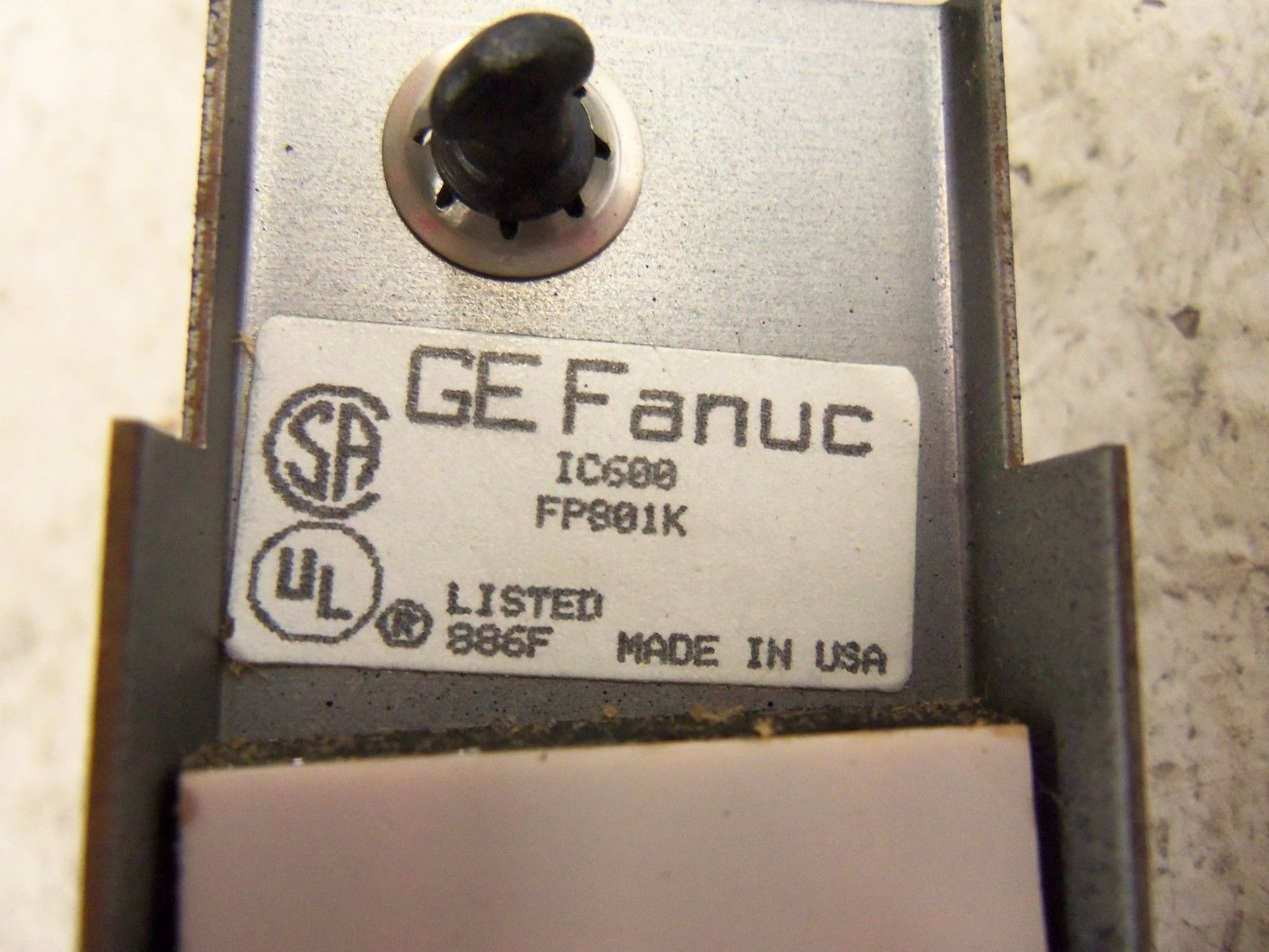 GE FANUC IC600FP801K FACEPLATE UNMP